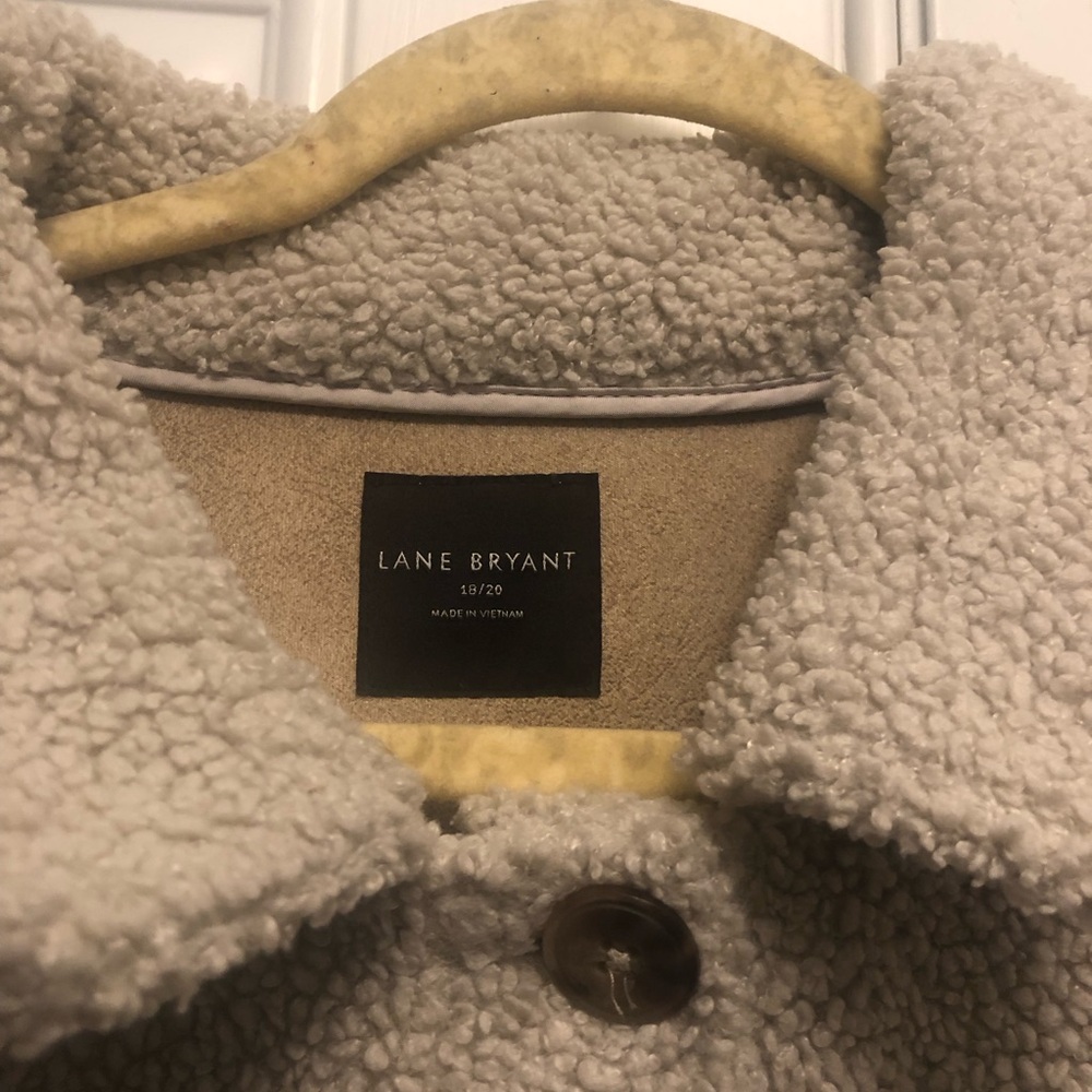 Lane Bryant Sherpa Button Front Coat Size 18/20 V… - image 2